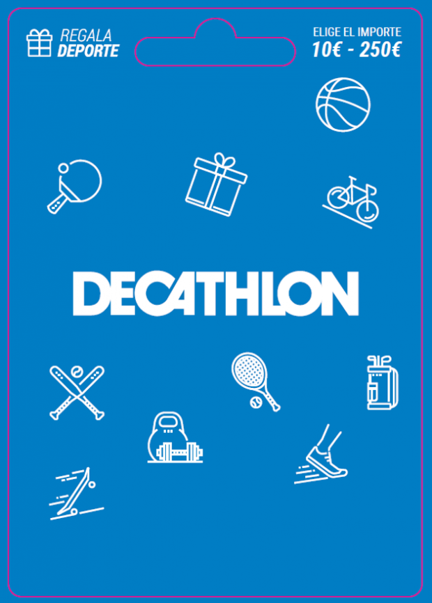 Decathlon 10 a 250 Gift card area. el regalo inteligente
